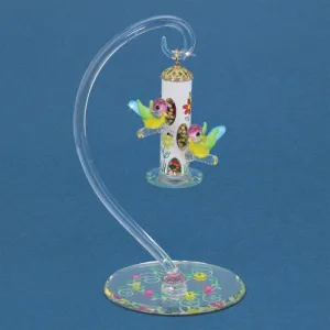 Glass Baron Bird Feeder Glass Figurine Decorative Mirror,Home Decor Mirror