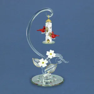 Glass Baron Cardinal Feeder Decorative Mirror,Home Decor Mirror
