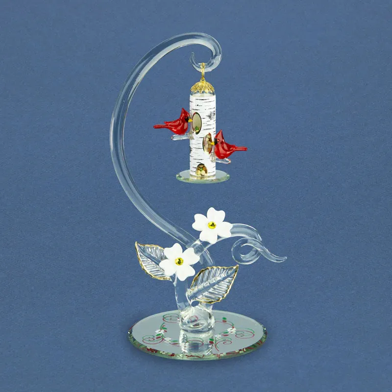 Glass Baron Cardinal Feeder Decorative Mirror,Home Decor Mirror