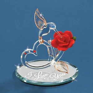 Glass Baron Hummingbird of Love Glass Figurine Decorative Mirror,Home Decor Mirror