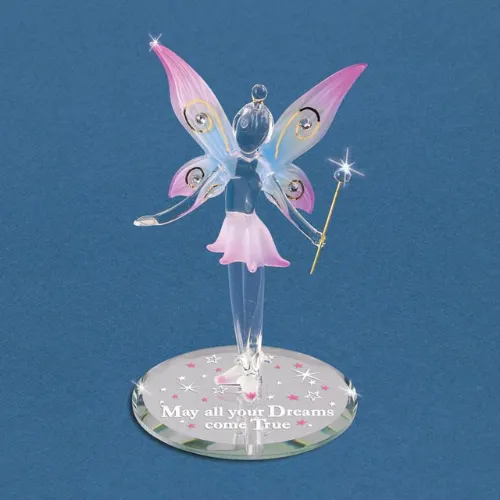 Glass Baron May All Your Dreams Come True Fairy Glass Figurine Decorative Mirror,Home Decor Mirror