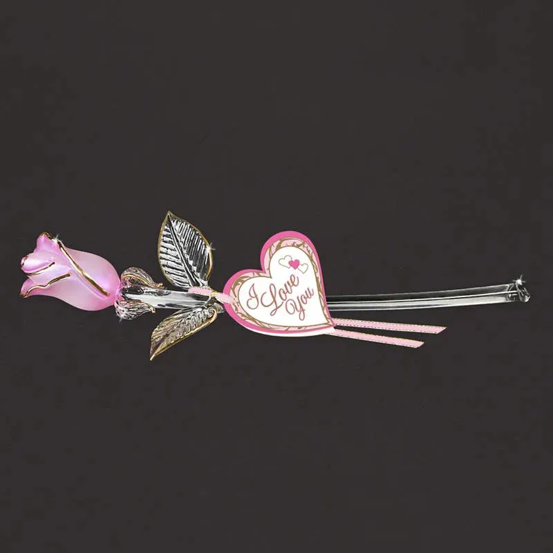 Glass Baron Pink Pearl Rose Decorative Mirror,Home Decor Mirror