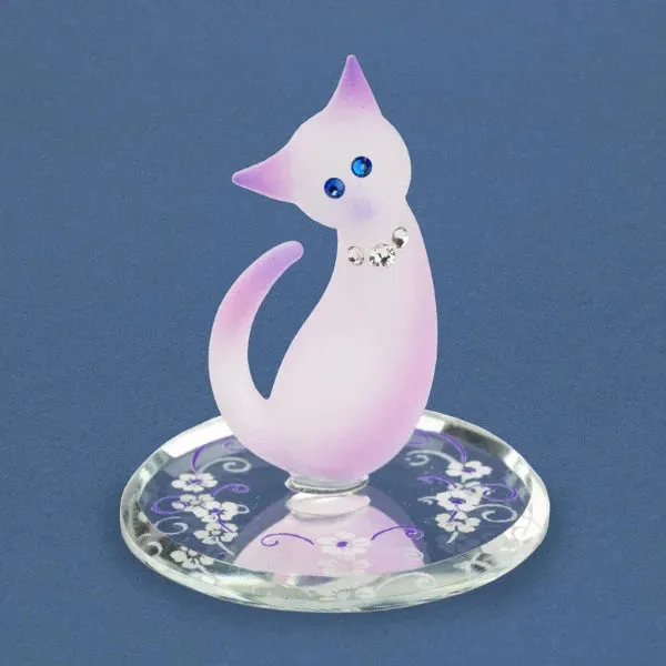 Glass Baron Princess Cat Figurine Decorative Mirror,Home Decor Mirror