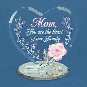 Glass Baron "Heart of Our Family" Decorative Mirror,Home Decor Mirror