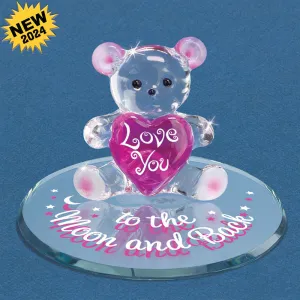 Glass Baron "Moon & Back" Bear Decorative Mirror,Home Decor Mirror