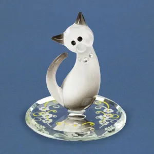 Glass Baron Siamese Cat Figurine Decorative Mirror,Home Decor Mirror