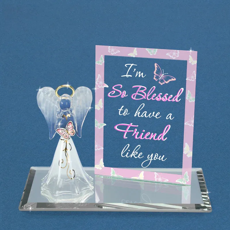 Glass Baron So Blessed, Angel Decorative Mirror,Home Decor Mirror