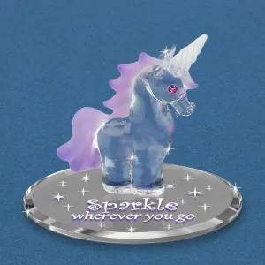 Glass Baron Sparkle Unicorn Figurine Decorative Mirror,Home Decor Mirror