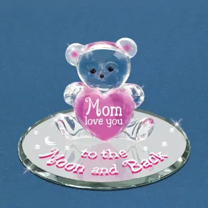 Glass Baron To the Moon and Back Figurine Decorative Mirror,Home Decor Mirror