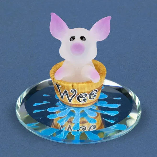 Glass Baron Wee Pig Figurine Decorative Mirror,Home Decor Mirror