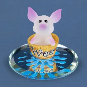 Glass Baron Wee Pig Figurine Decorative Mirror,Home Decor Mirror