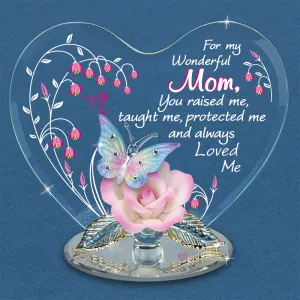 Glass Baron Wonderful Mom Buttlerfly Figurine Decorative Mirror,Home Decor Mirror