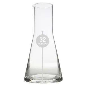 Glass Flask 32 oz - Clear Vase,Ceramic Vase