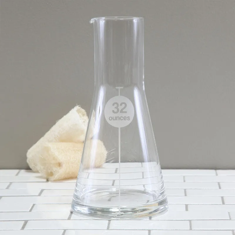 Glass Flask 32 oz - Clear