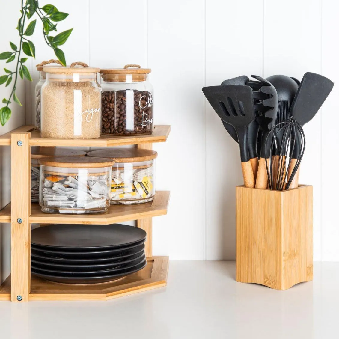 Glass Jar with Bamboo and Twine Lid - 500ml