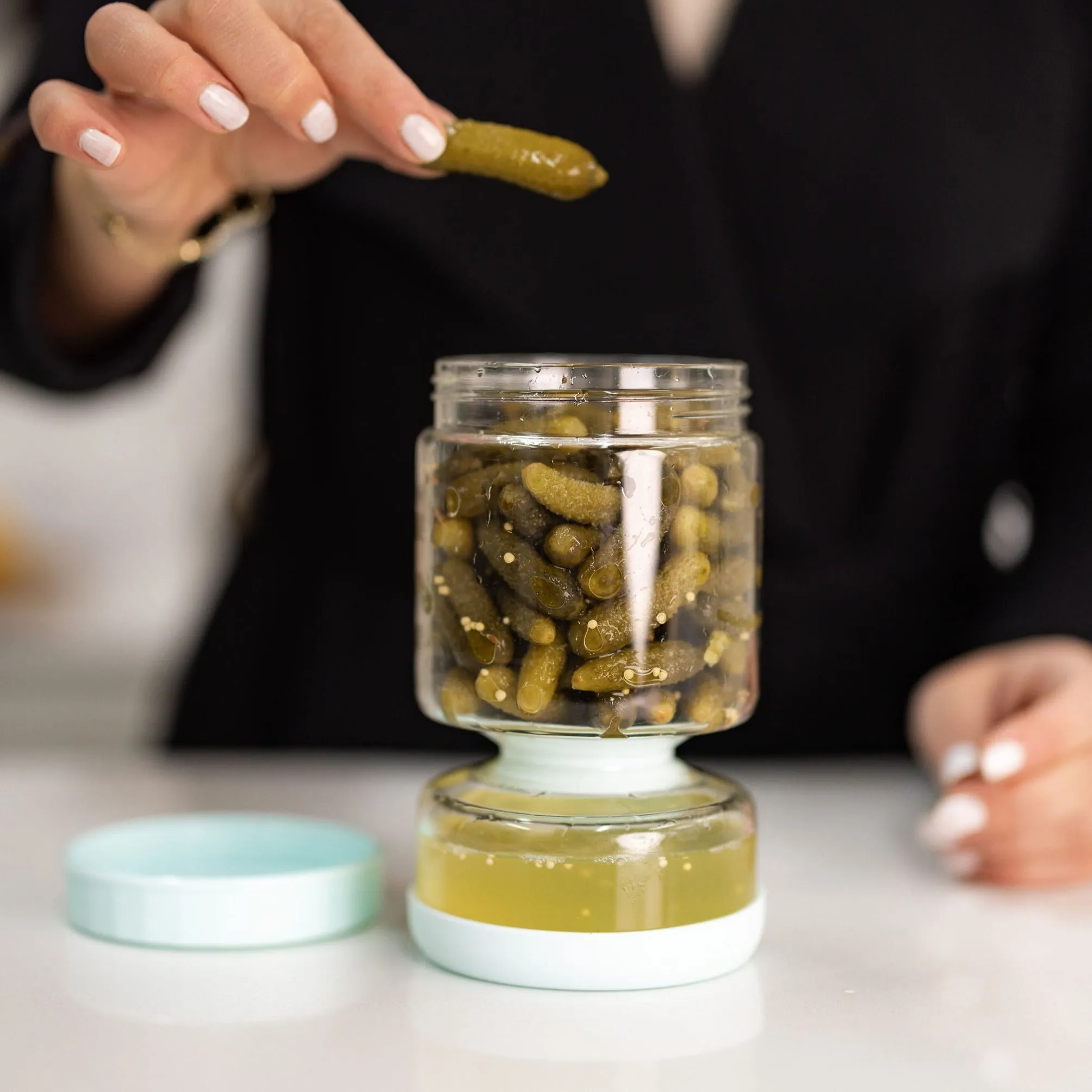 Glass Pickle Jar
