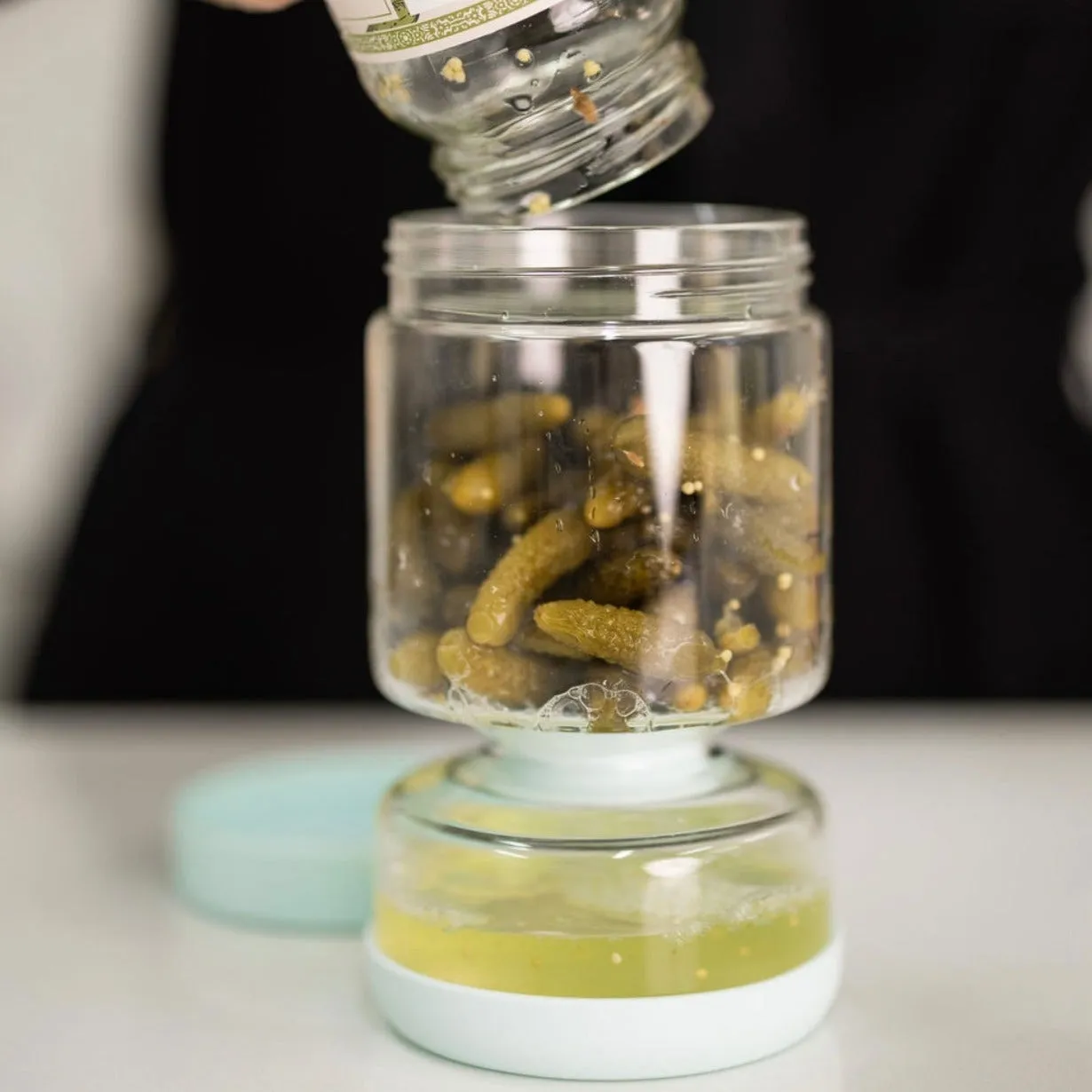 Glass Pickle Jar