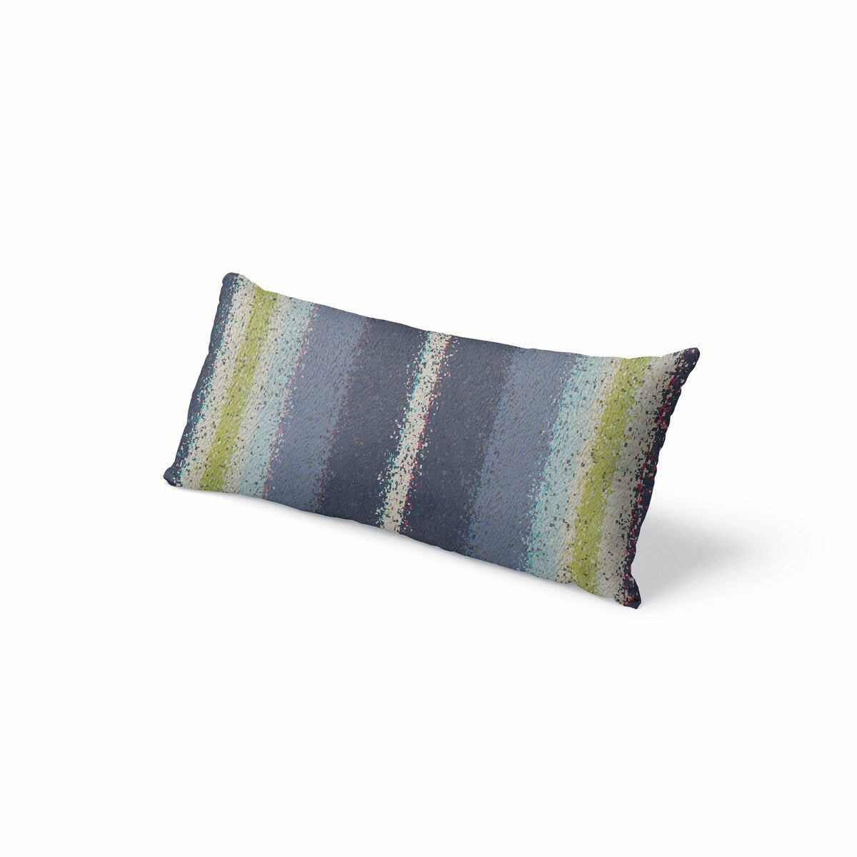 GLITCH BLUE Body Pillow By Kavka Designs - Blue, Purple, Green, Ivory