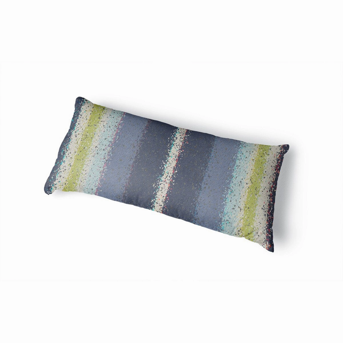 GLITCH BLUE Body Pillow By Kavka Designs - Blue, Purple, Green, Ivory