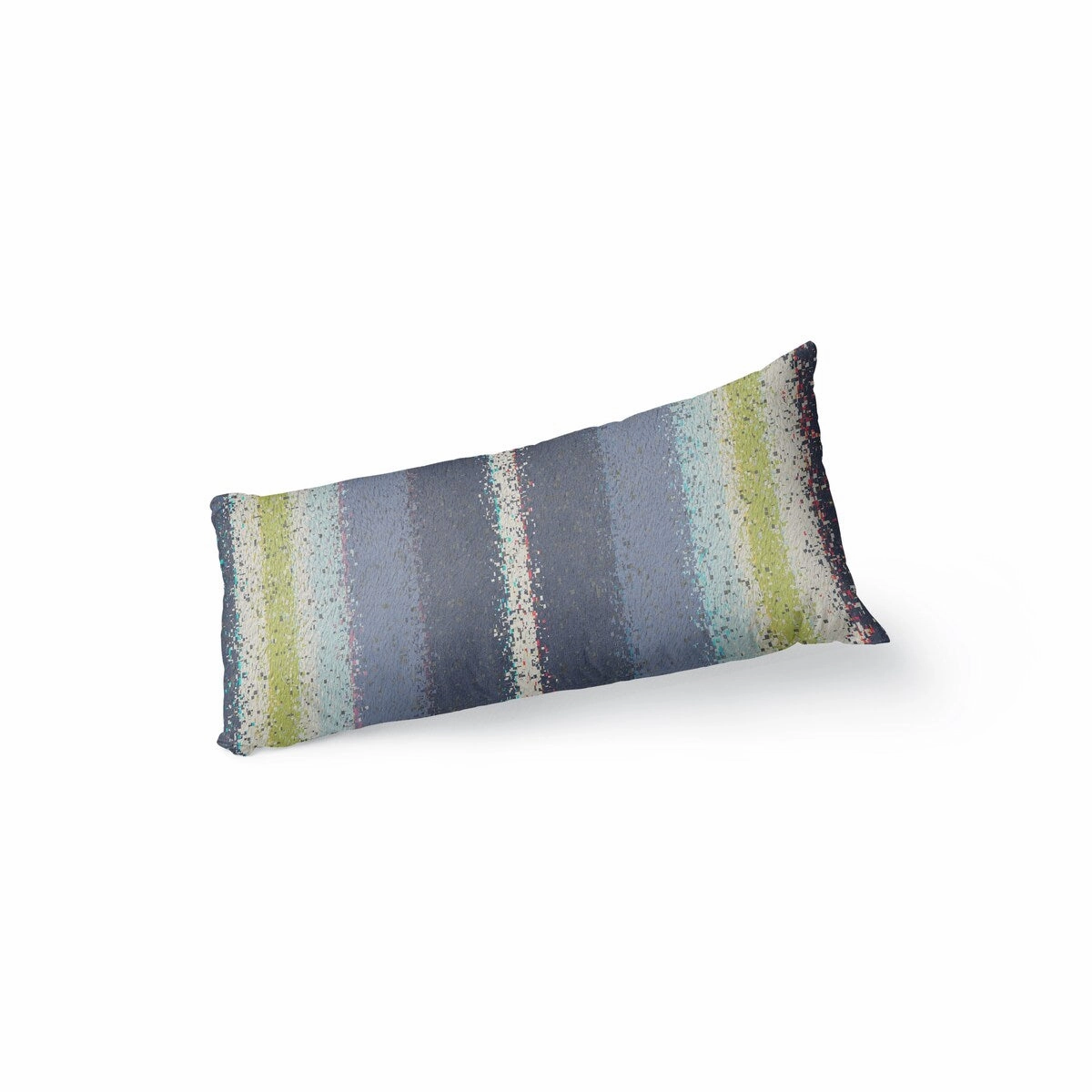 GLITCH BLUE Body Pillow By Kavka Designs - Blue, Purple, Green, Ivory