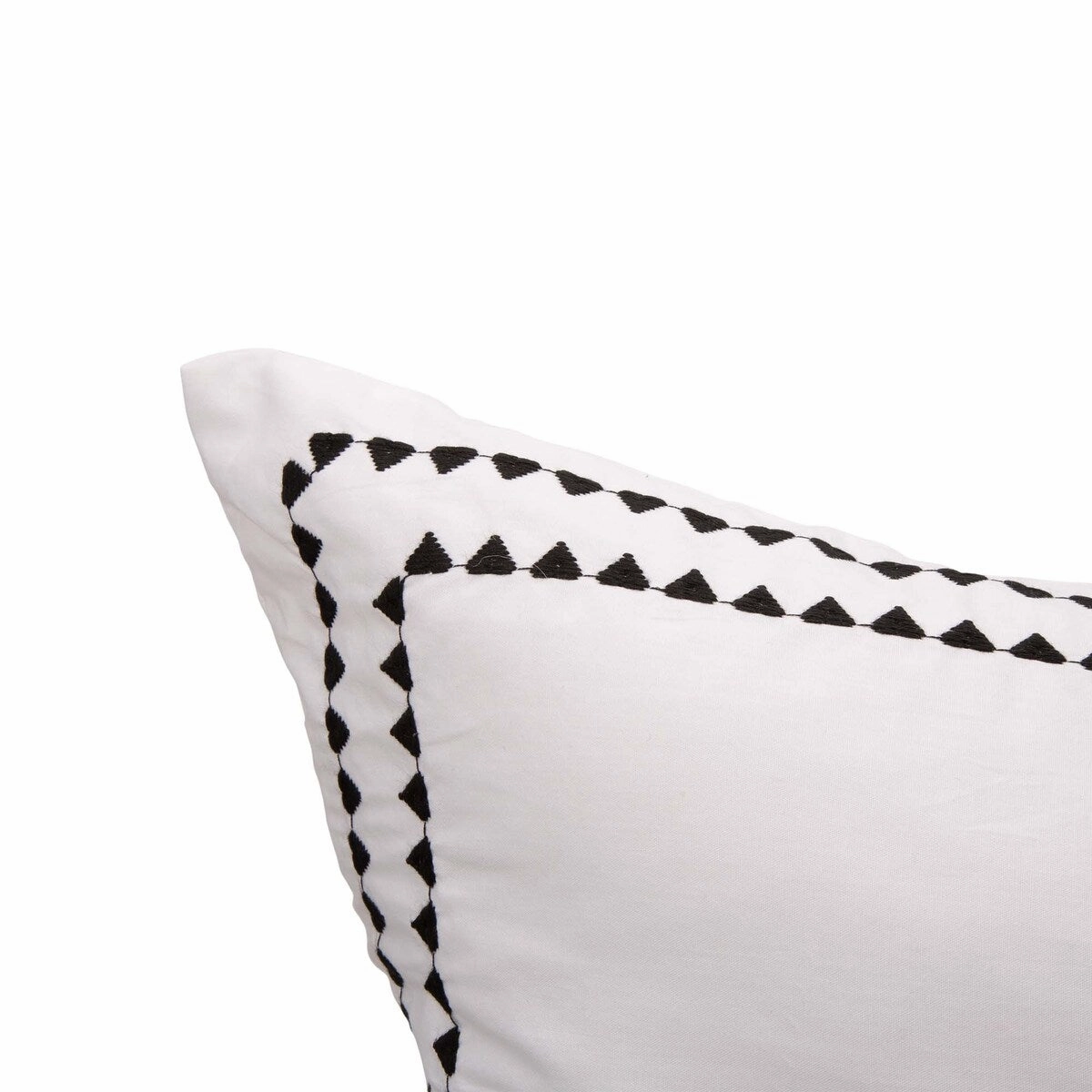 Glitzhome Rhythmic Melody Cotton 26-inch Euro Sham (Set of 2)