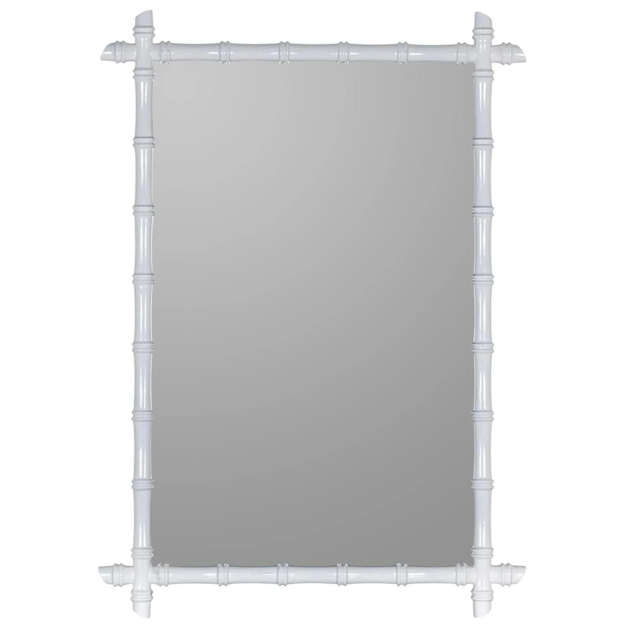 Glossy White Bamboo Inspired Framed Mirror Cutting Board,Kitchen Board