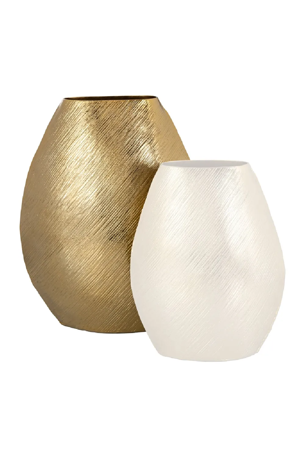 Gold Aluminium Vase L | OROA Evey