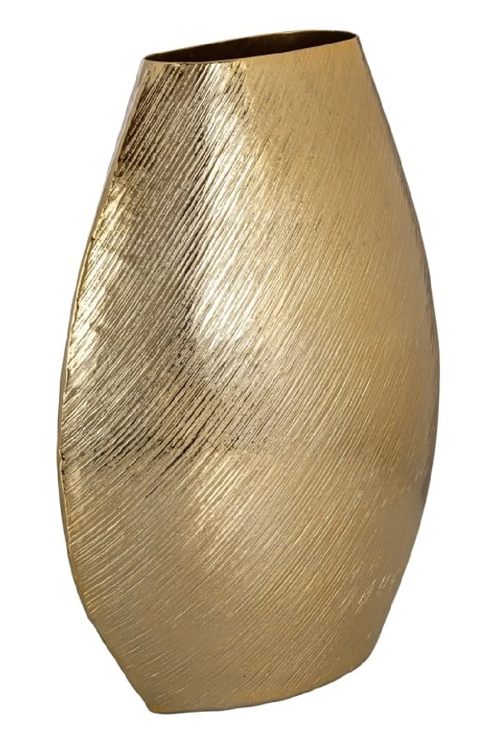 Gold Aluminium Vase L | OROA Evey