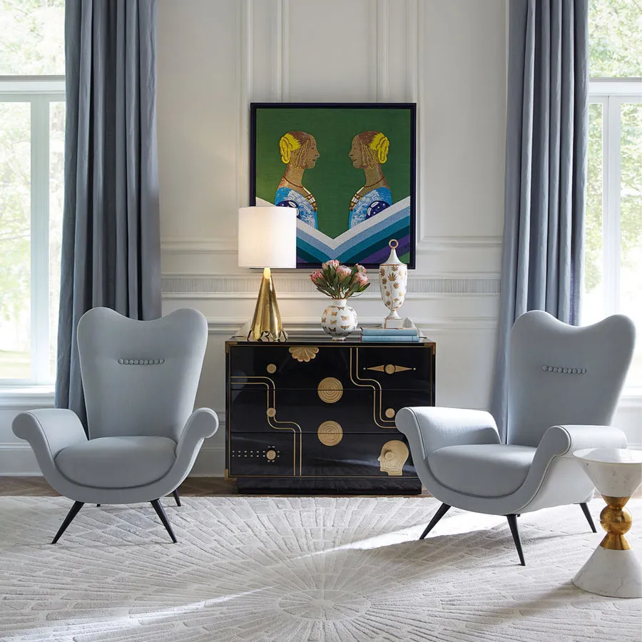 Gold Butterfly Porcelain Vase | Jonathan Adler Botanist