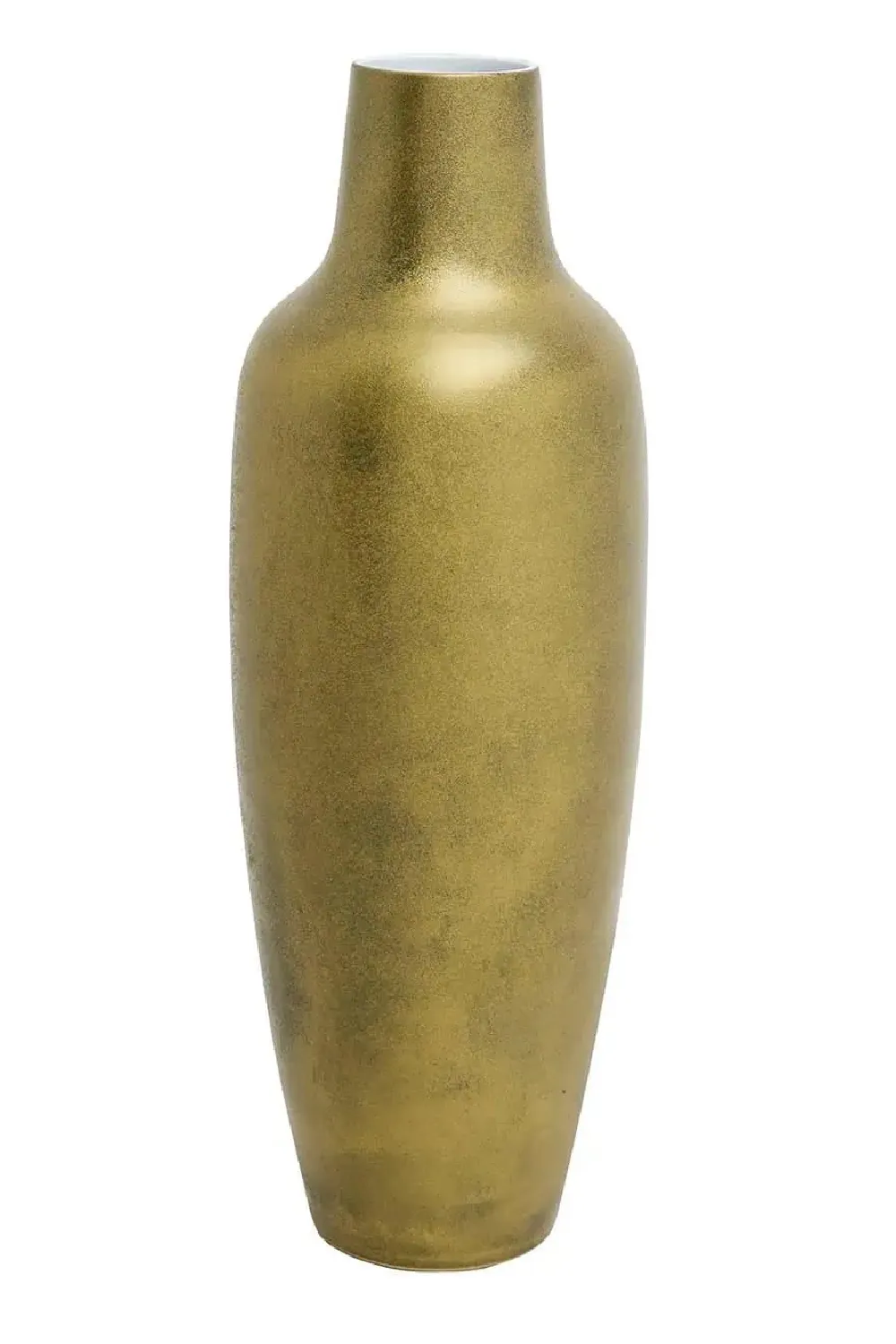 Gold Ceramic Long Vase | OROA Dominique Vase,Glass Vase