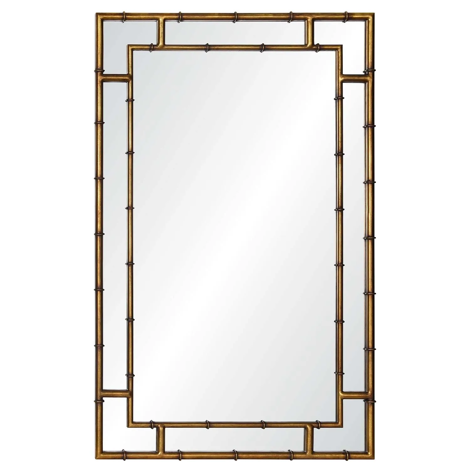 Gold Leaf Bamboo Inspired Framed Wall Mirror Cutting Board,Kitchen Board