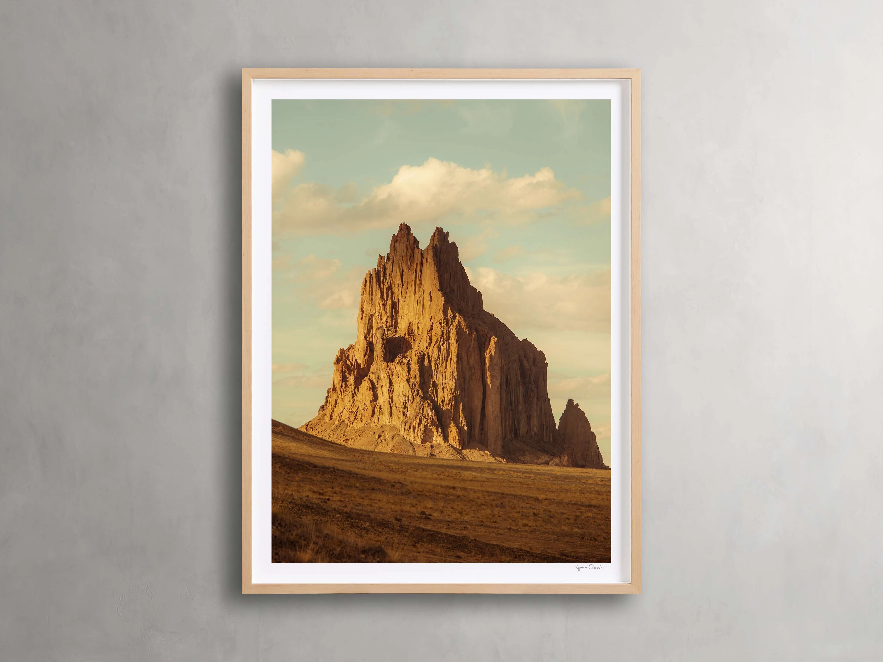 Golden Peaks III Framed Print Wall Art,canvas wall art set
