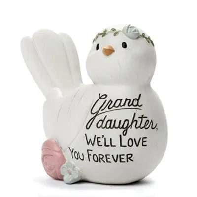 Graceful Sentiments Bird - Granddaughter Decorative Mirror,Home Decor Mirror