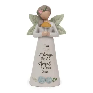 Graceful Sentiments By Your Side Garden Angel Decorative Mirror,Home Decor Mirror