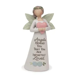 Graceful Sentiments Infinitely Loved Garden Angel Decorative Mirror,Home Decor Mirror