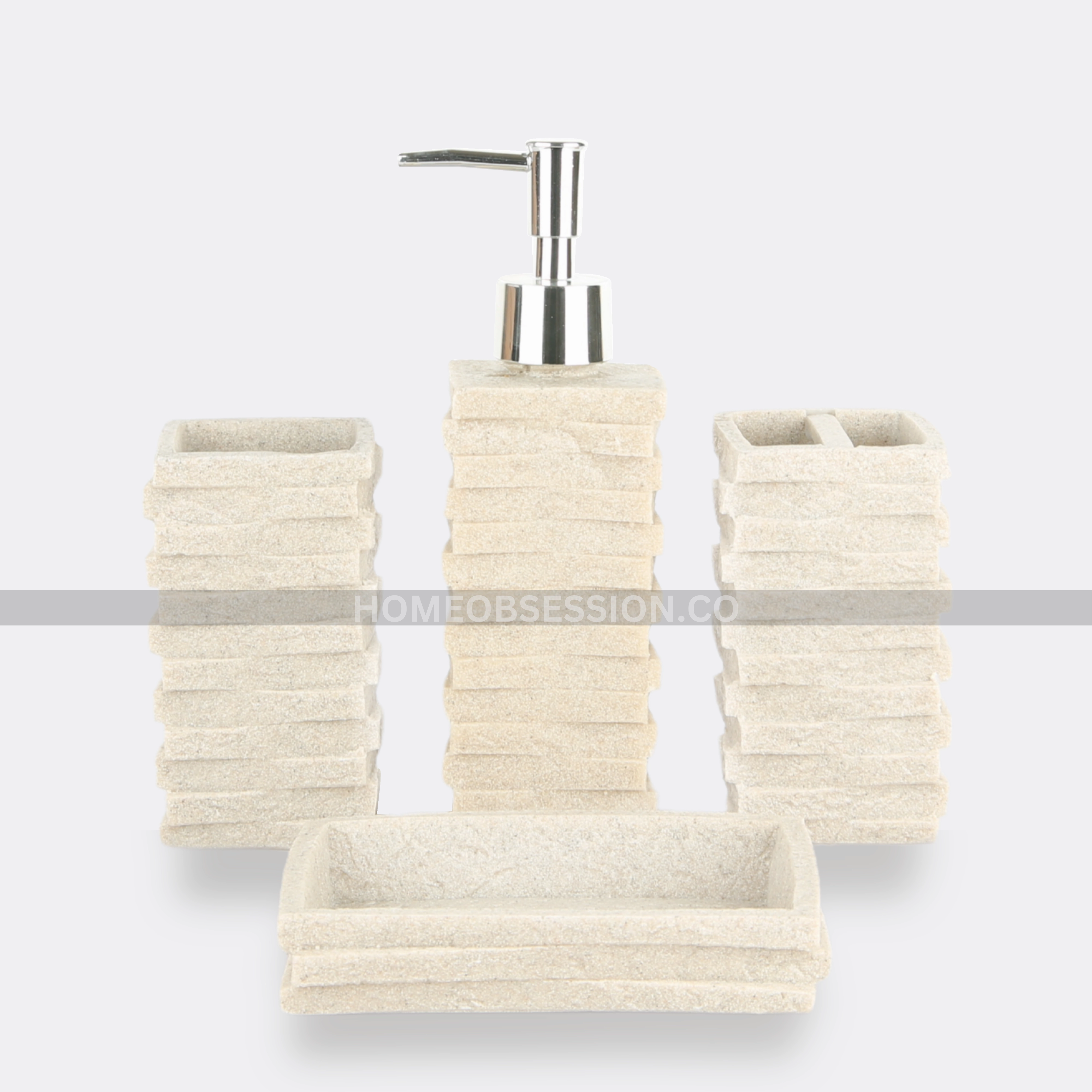 Grain Bath Set Shower Curtain,Waterproof Curtain