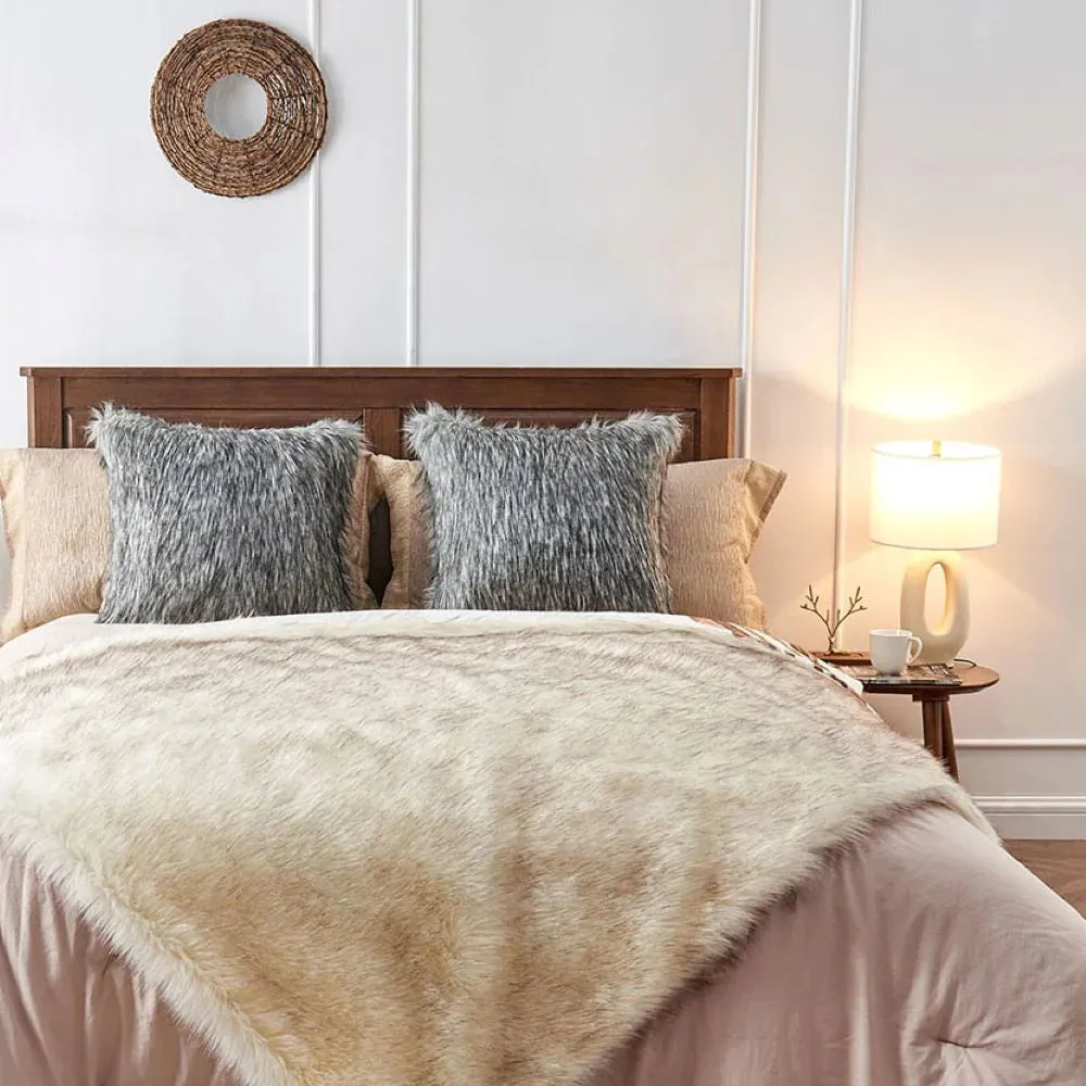 Grand Canyon Snow Faux Fur Blanket - 2 Sizes