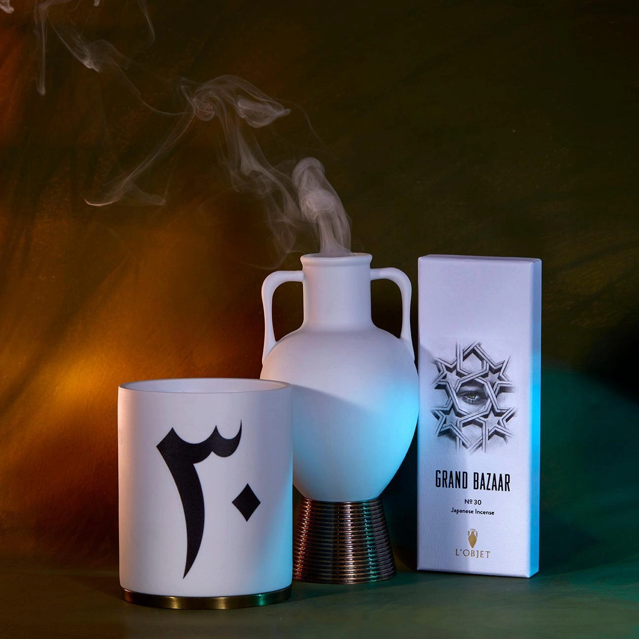 Grand Bazaar No. 30 Incense (60 sticks   square holder)