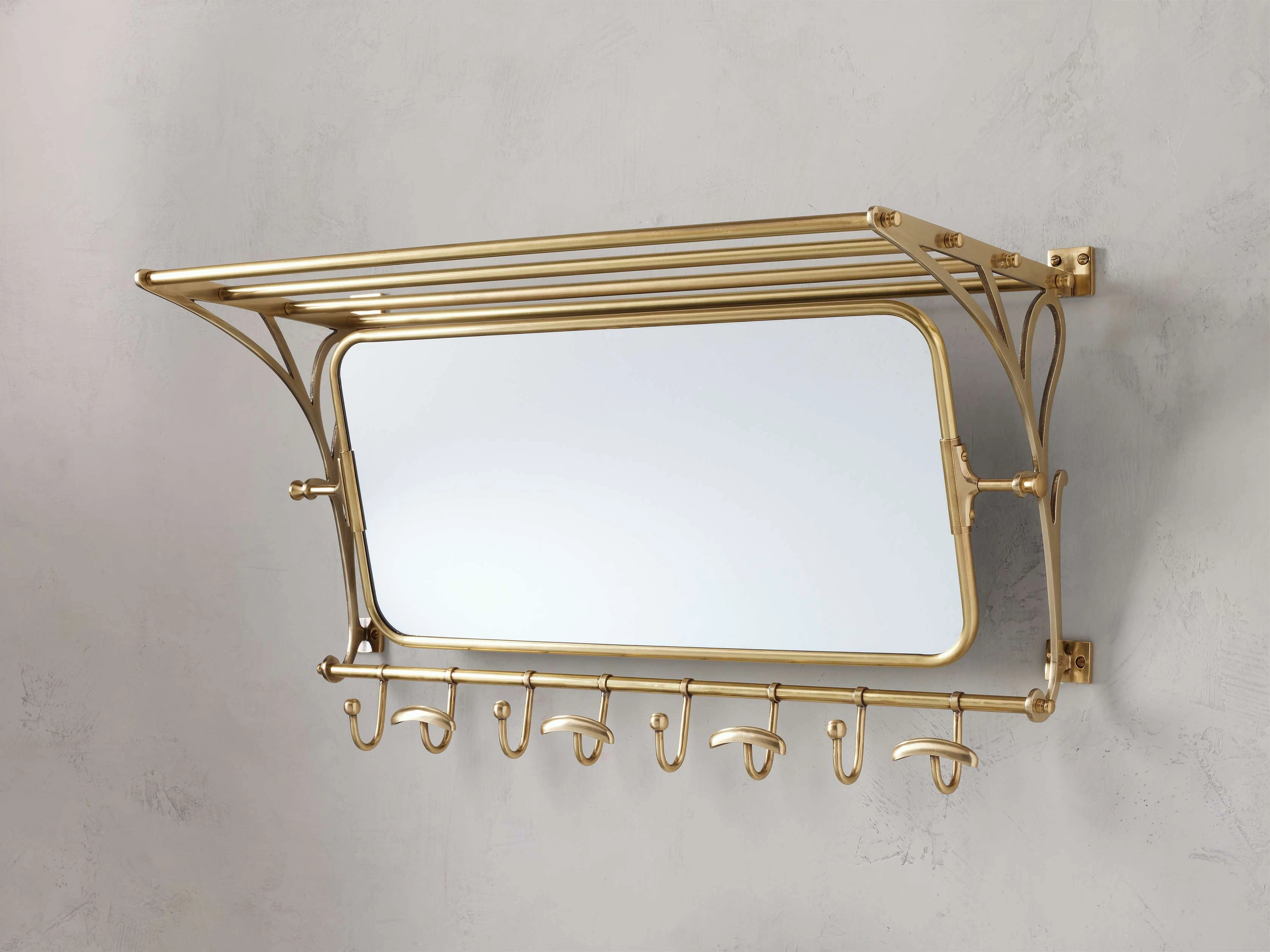 Grand Chester 8-Hook in Gold Storage & Organization,closet organization bins