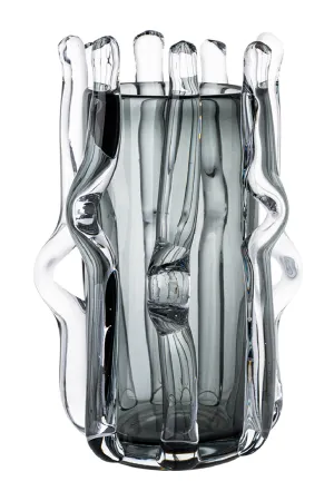 Gray Glass Vase L | Liang & Eimil Aura Vase,Glass Vase