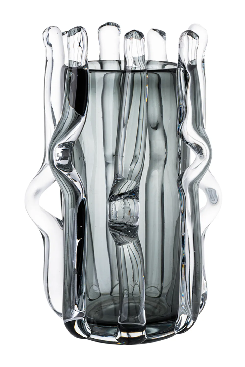 Gray Glass Vase L | Liang & Eimil Aura Vase,Glass Vase