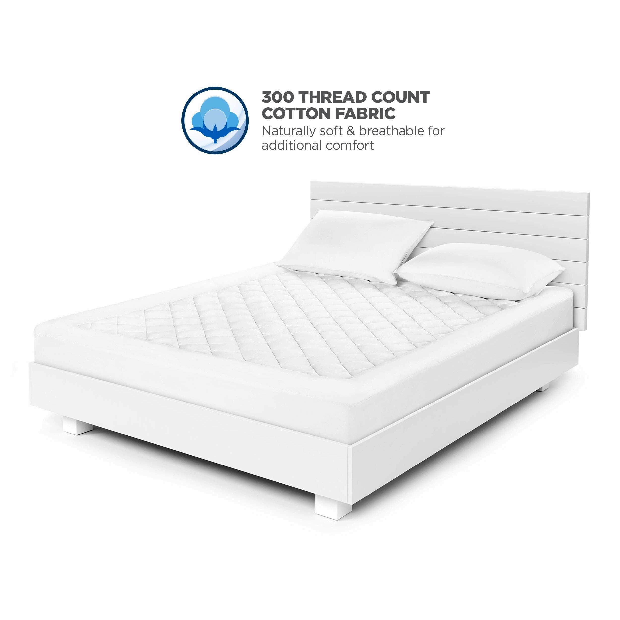 Great Sleep HYDROCOOL Mattress Pad - White