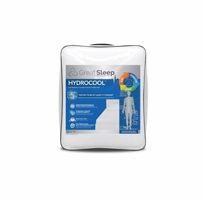 Great Sleep HYDROCOOL Mattress Pad - White mattress pads,mattress topper,bed protection