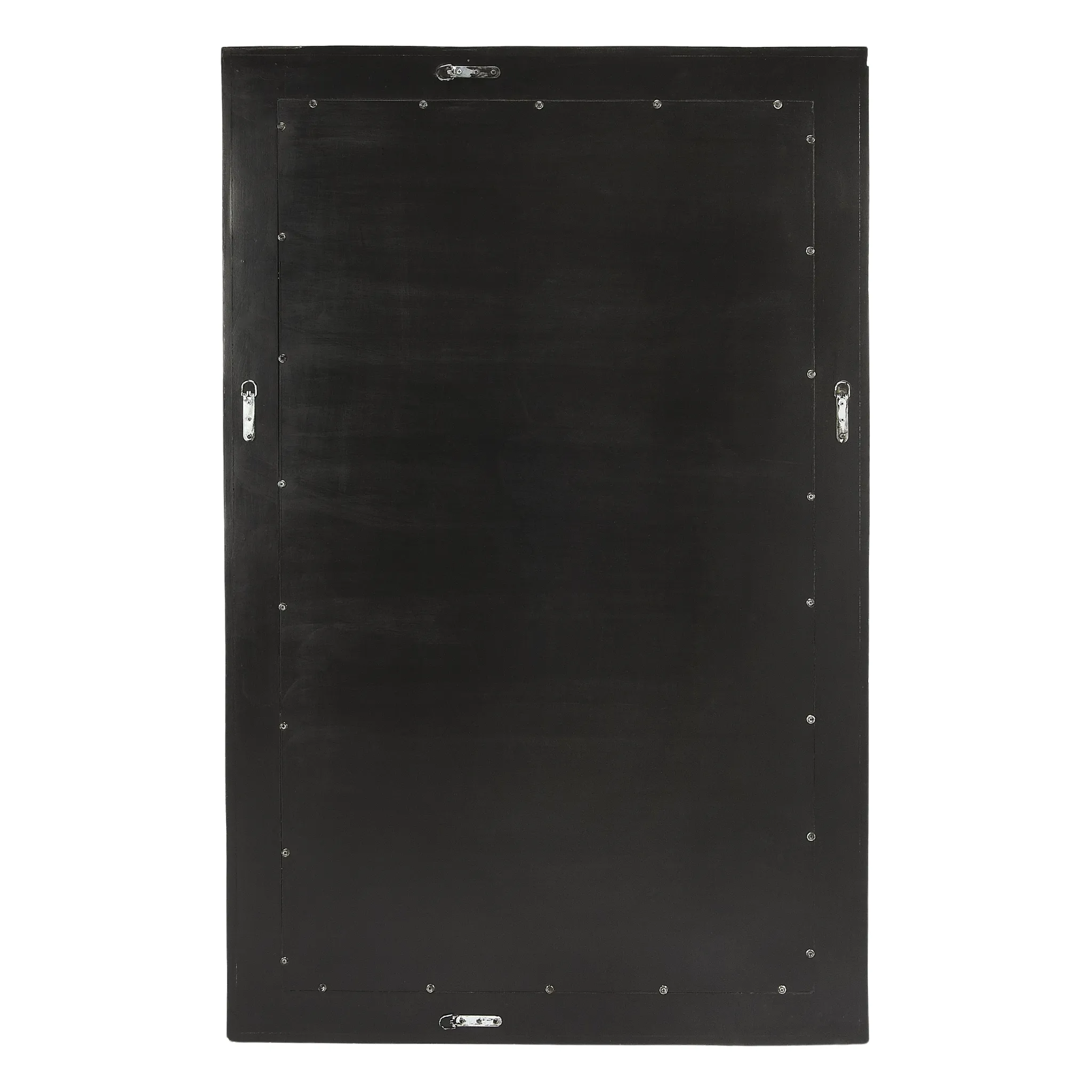 Greek Key Pattern Black and White Bone Inlay Mosaic Wall Mirror
