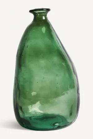 Green Glass Vase | Vical Home Aike Vase,Glass Vase