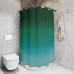 Green Shower Curtain | Forest Hunter, Teal Green Lighting,Home Lighting
