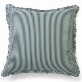 Green Striped Euro Sham pillowcases,cotton pillow covers,bed linen