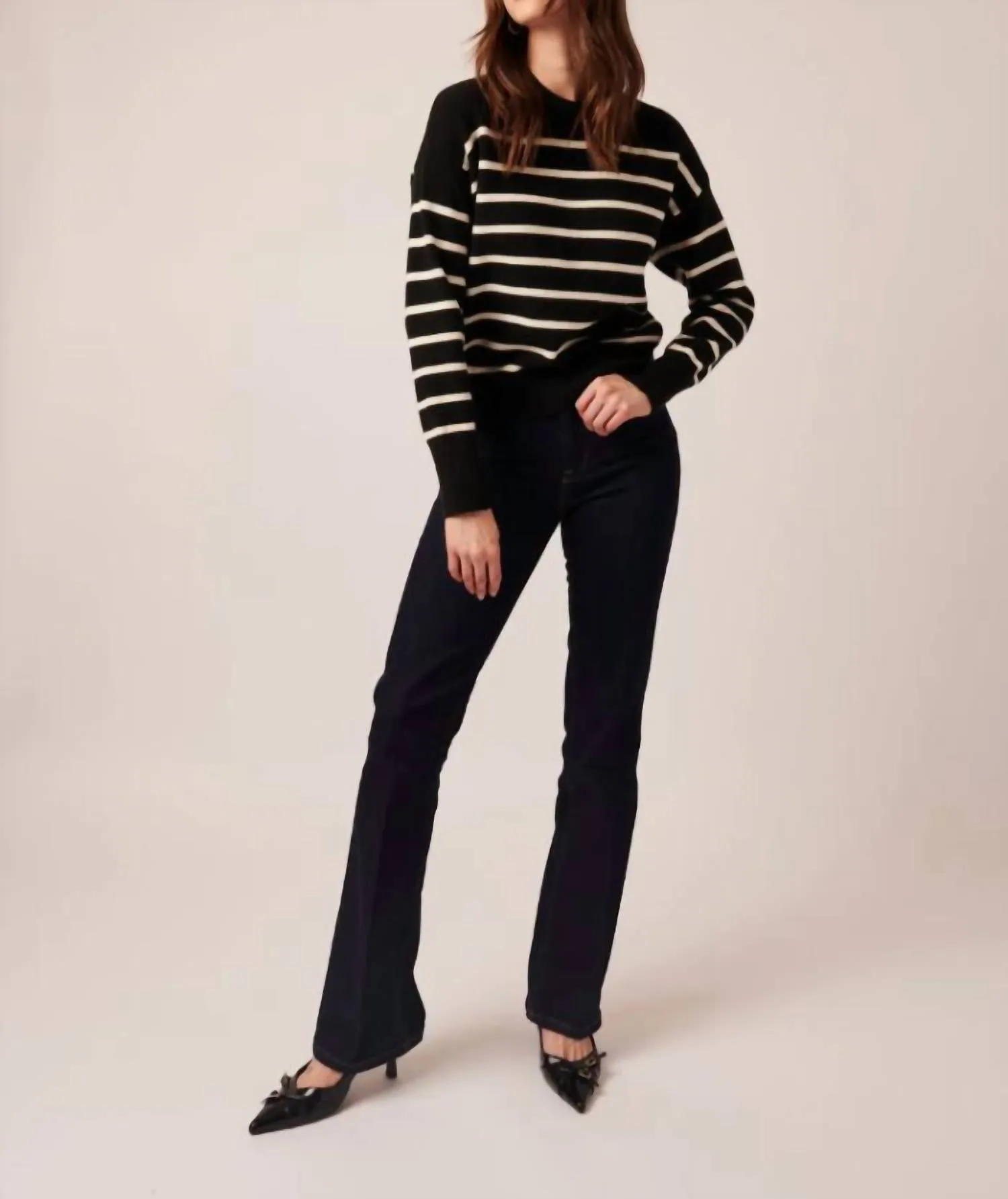 Greir Striped Sweater In Parisienne