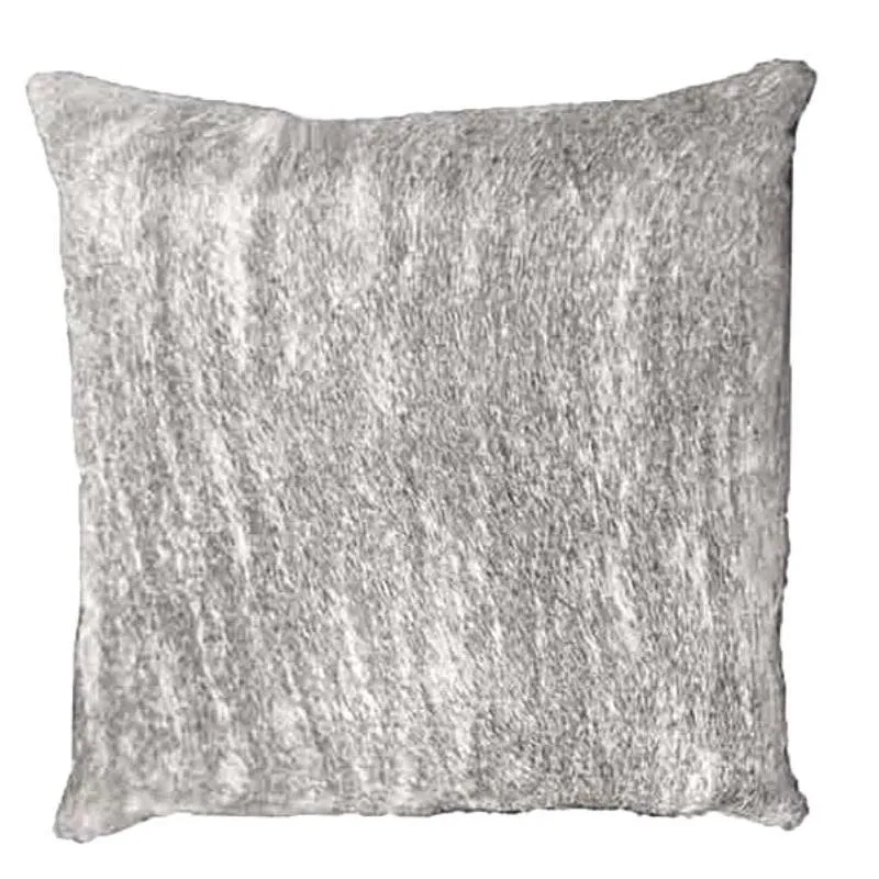 Grey & White Brindle Cowhide Accent Pillows