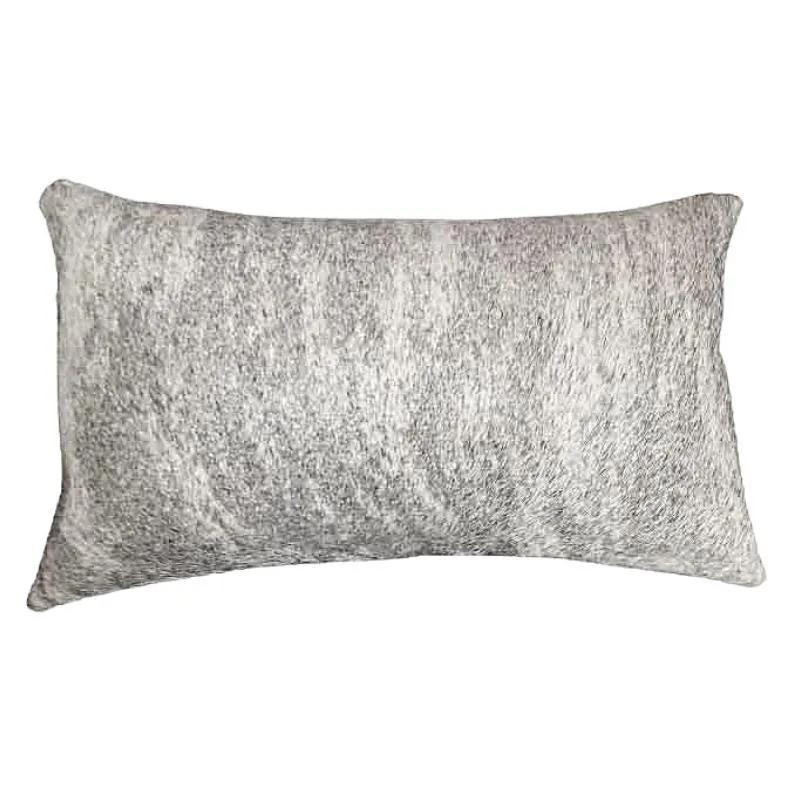 Grey & White Brindle Cowhide Accent Pillows